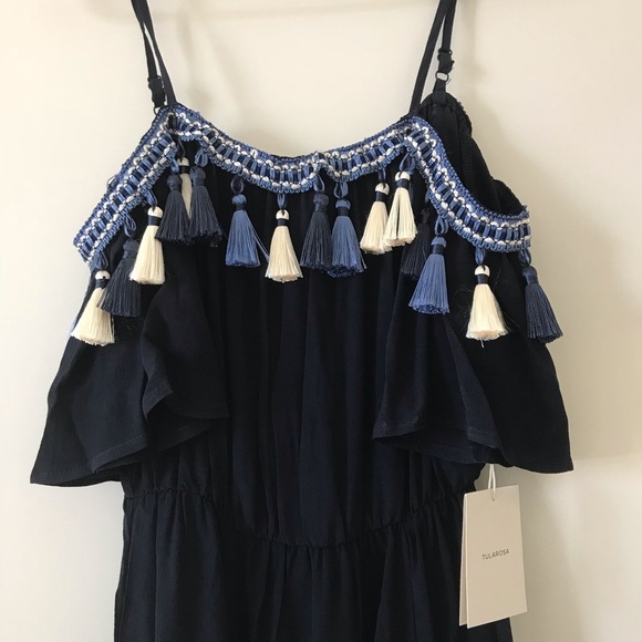 Tularosa tassel midi summer sun dress xs - Picture 2 of 4